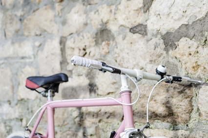 Pink vintage Bicycle