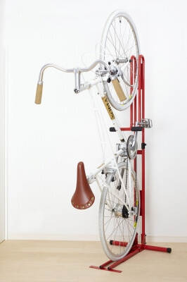 自転車スタンド（室内縦置き型）、ロードバイクスタンド、クランク