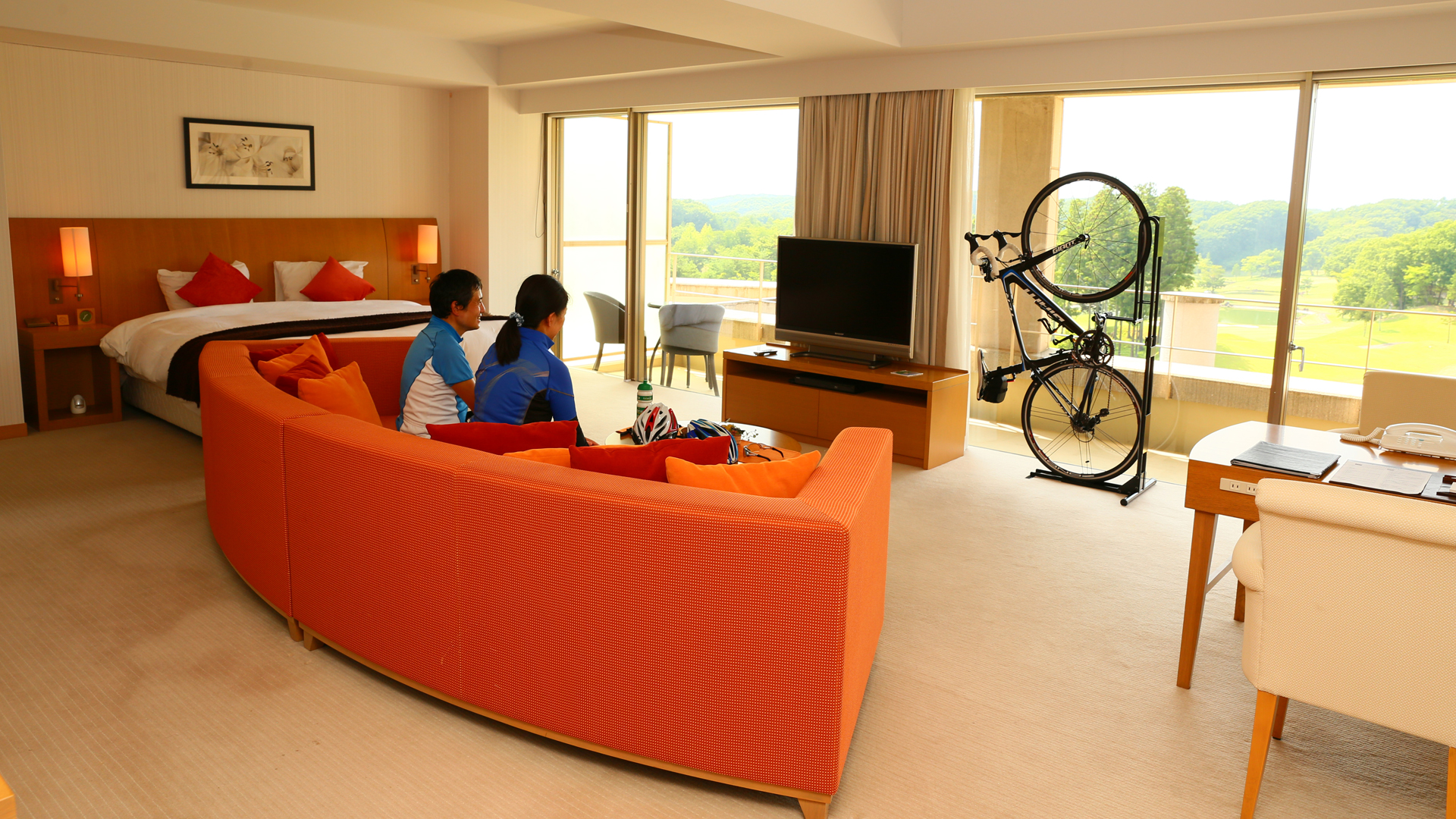 ホテルへの納入実績アイランドホテル&リゾート那須のお部屋の様子